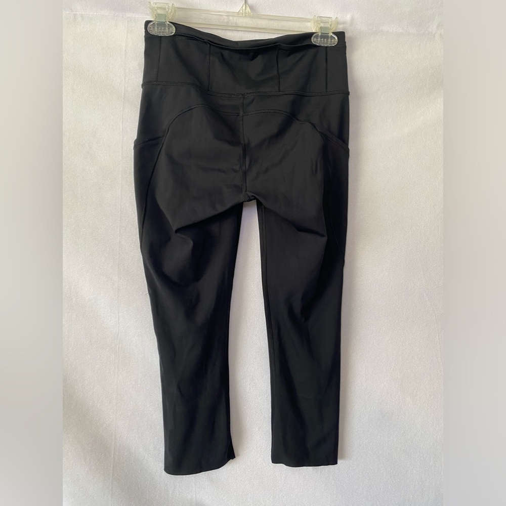 Lululemon Fast & Free Crop II *Nulux 19" BLACK Size 6 - Picture 5 of 14